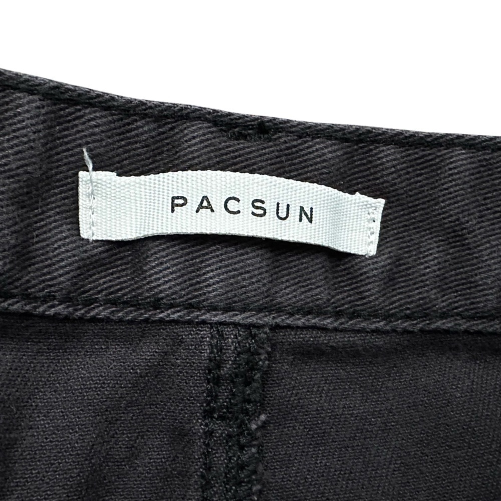 PACSUN Stretch High-Rise Shorts Black Denim Women’s Size 27. - Picture 6 of 15